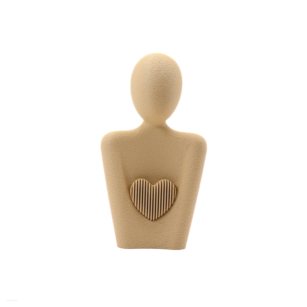 Estátua “Amor de Mãe” com Coração