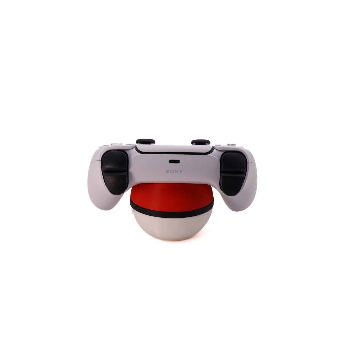 Poké Ball Inspired PS5 Controller Stand | 3D Printed DualSense Holder