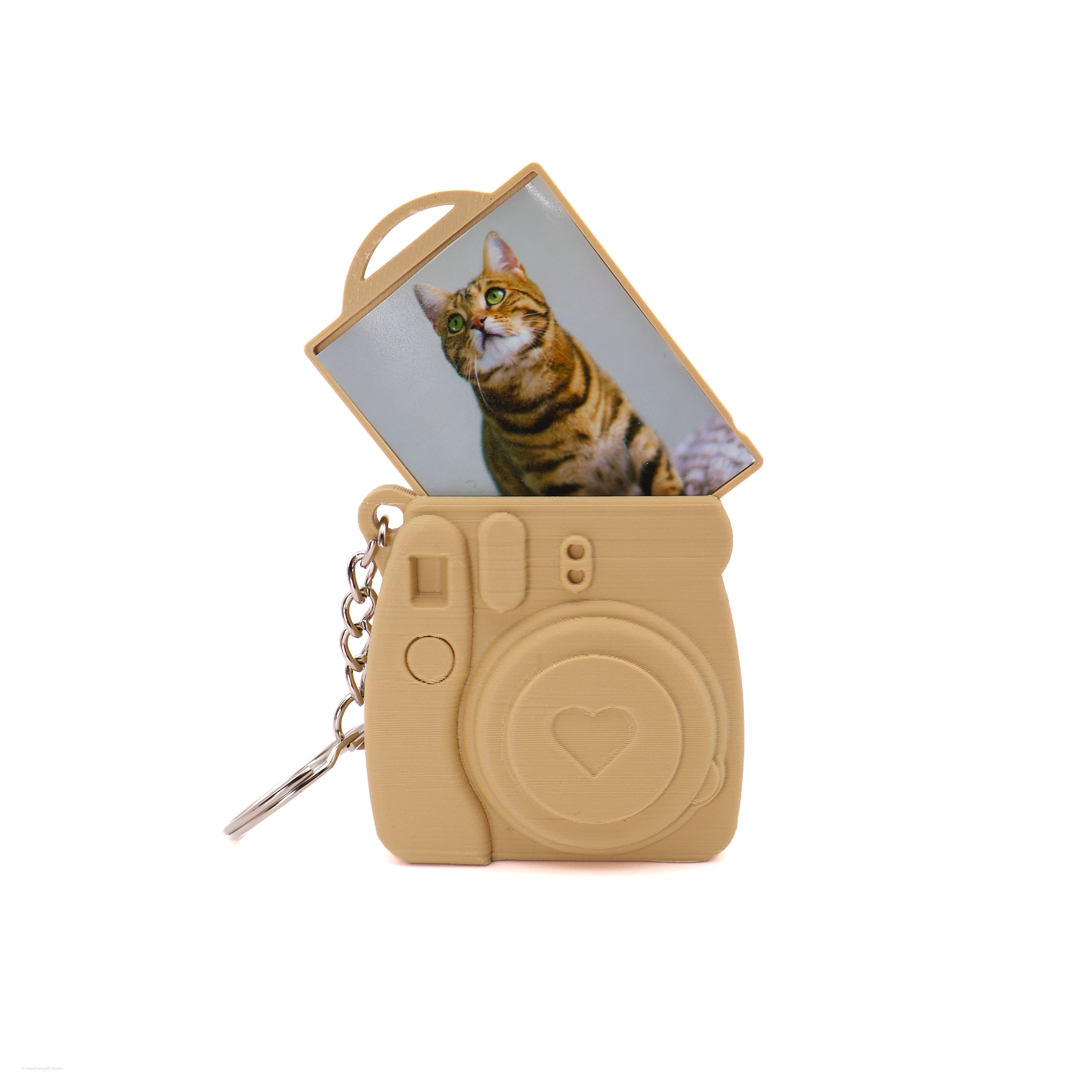 Porta-chaves Personalizado com Foto de Câmara com Família, Crianças ou Animal de Estimação
