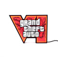 Caixa de Luz LED Inspirada em GTA VI – Decoração de Gaming 3D com USB