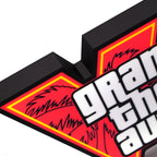 Caixa de Luz LED Inspirada em GTA VI – Decoração de Gaming 3D com USB