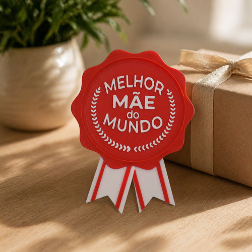 Medalha de Melhor Mãe do Mundo – Símbolo de Amor Pronto a Oferecer